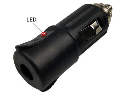 Auto Male Plug Cigarette Lighter Adapter with LED